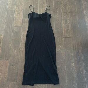 Black stretch dress size L